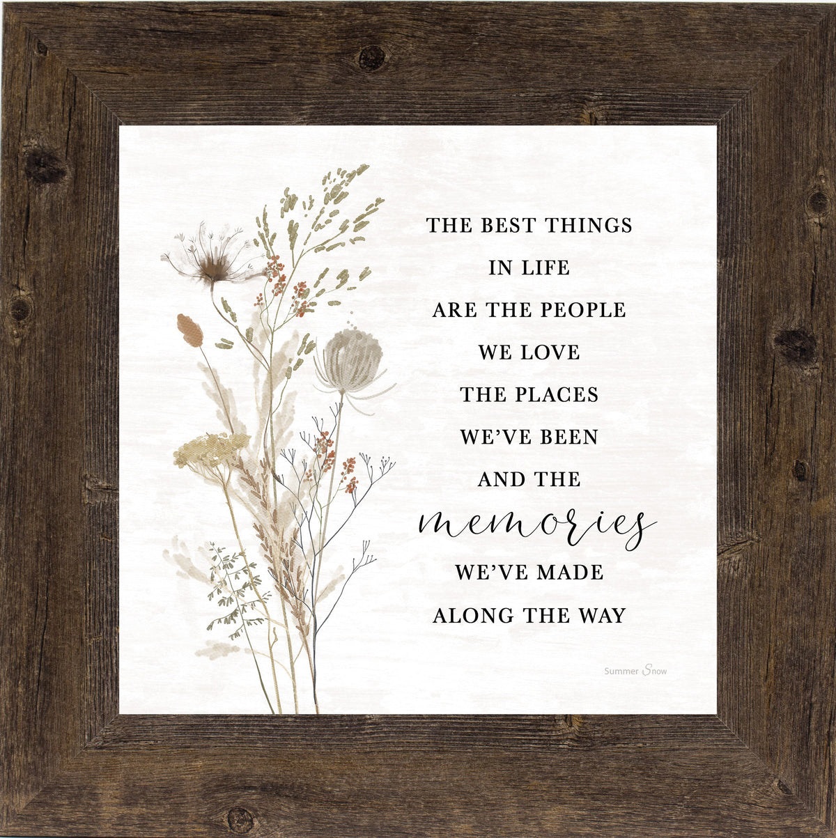 Oversized 28x28 inch framed wall art in square format, with glittered quotes, seasonal cardinals, and handmade detail