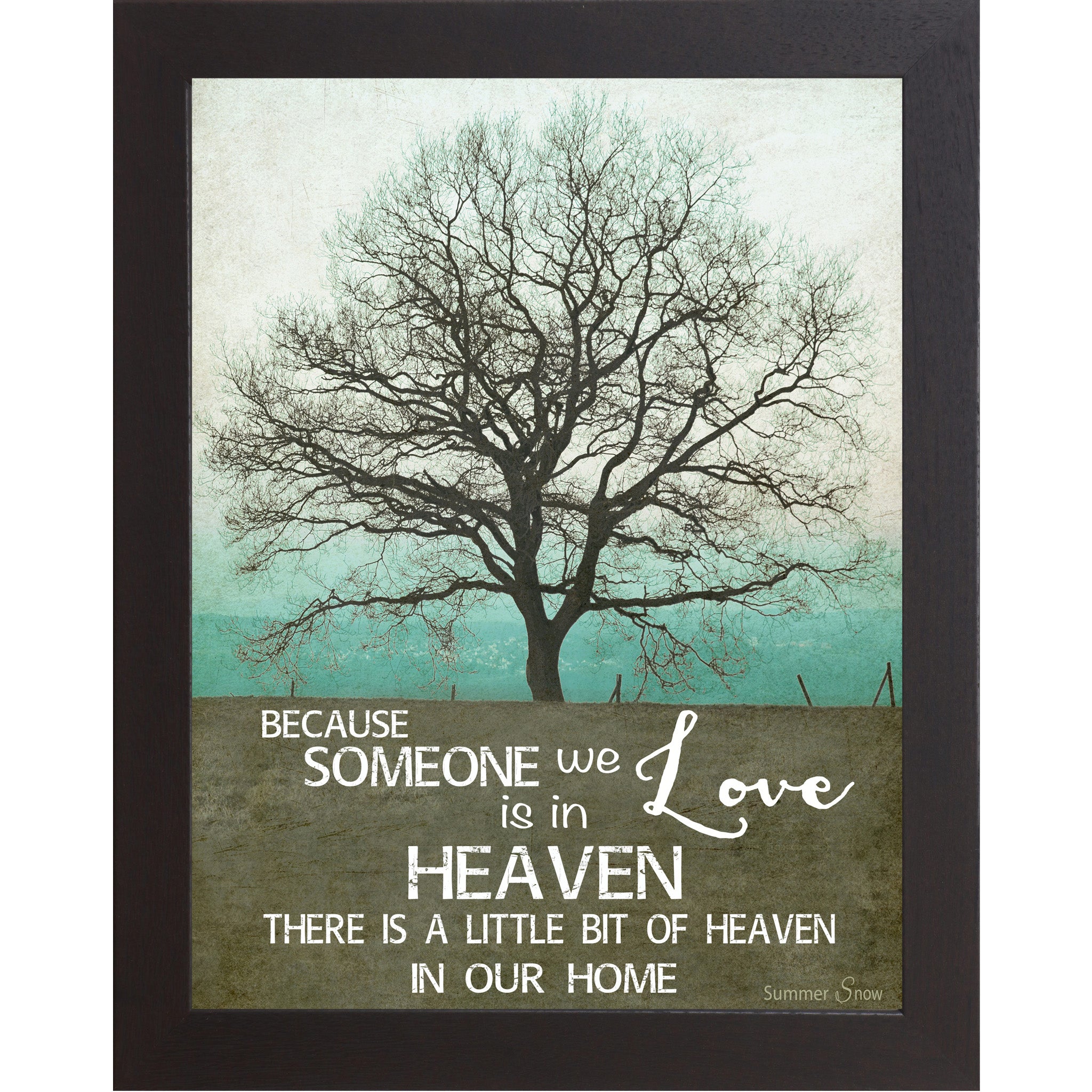 Because Someone We Love Is in Heaven – Sympathy Memorial Wall Art | SS9854 - Summer Snow Art