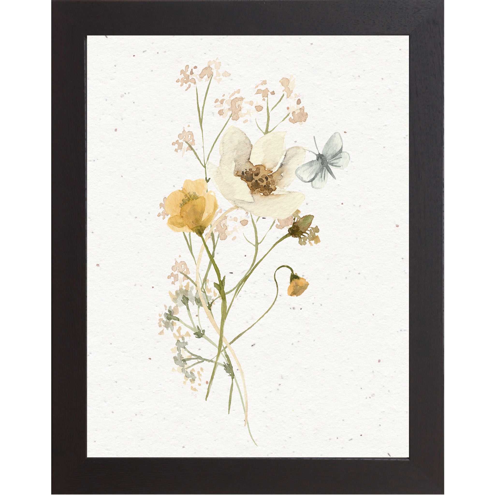 Delicate Wildflowers Wall Art – Soft Botanical Floral Print | SB131