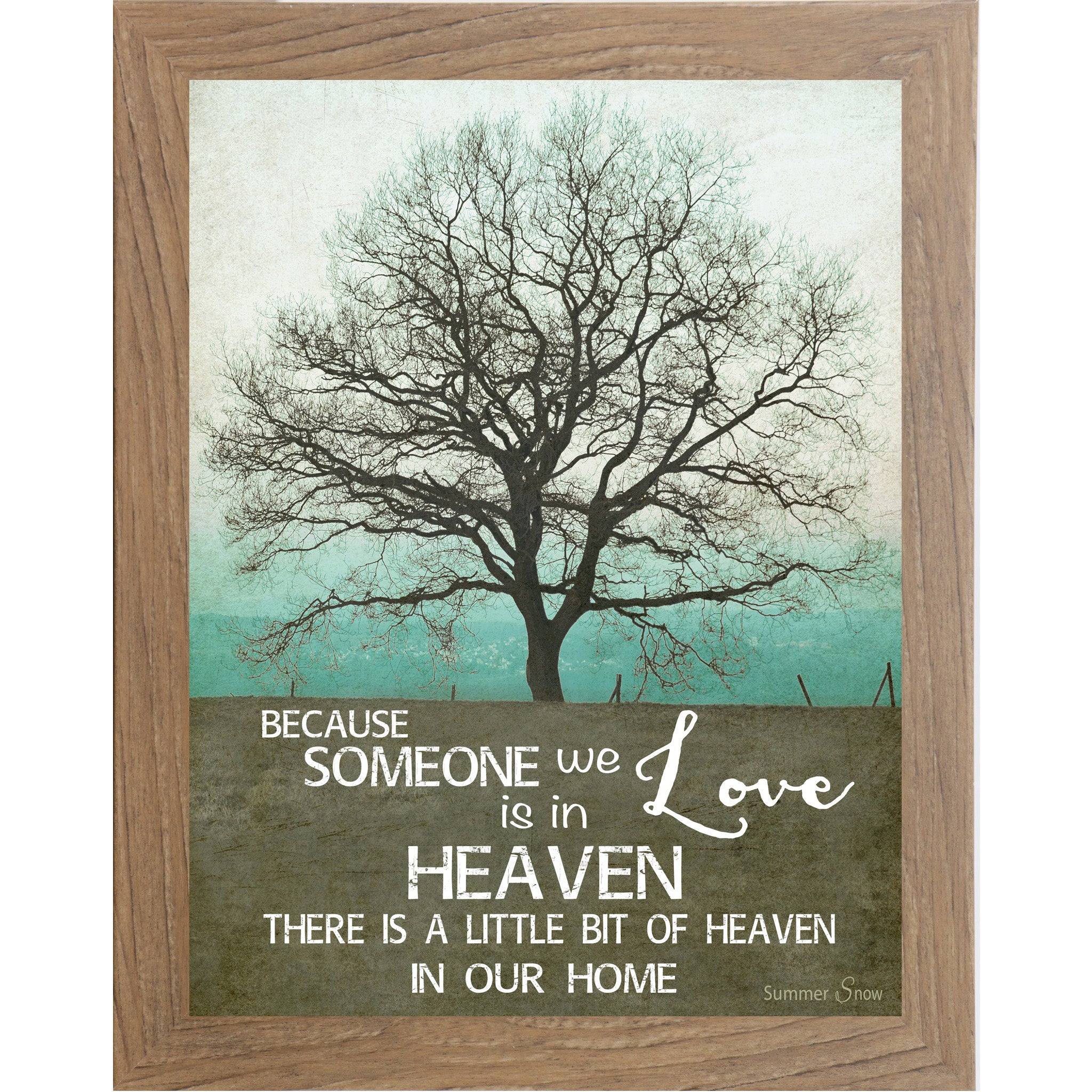 Because Someone We Love Is in Heaven – Sympathy Memorial Wall Art | SS9854 - Summer Snow Art