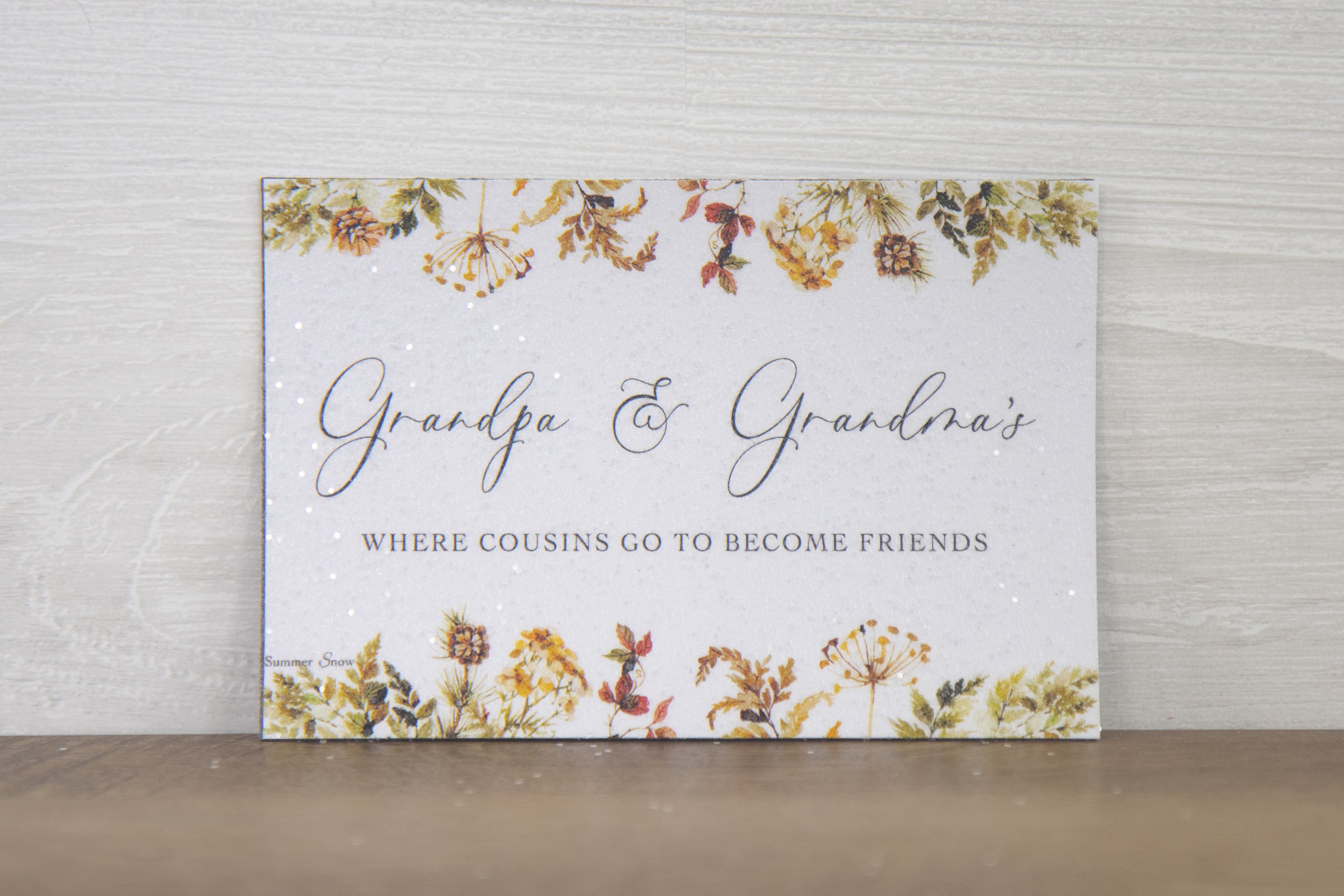 Grandma and Grandpa’s House Magnet – Family Quote Decor (NS407M)