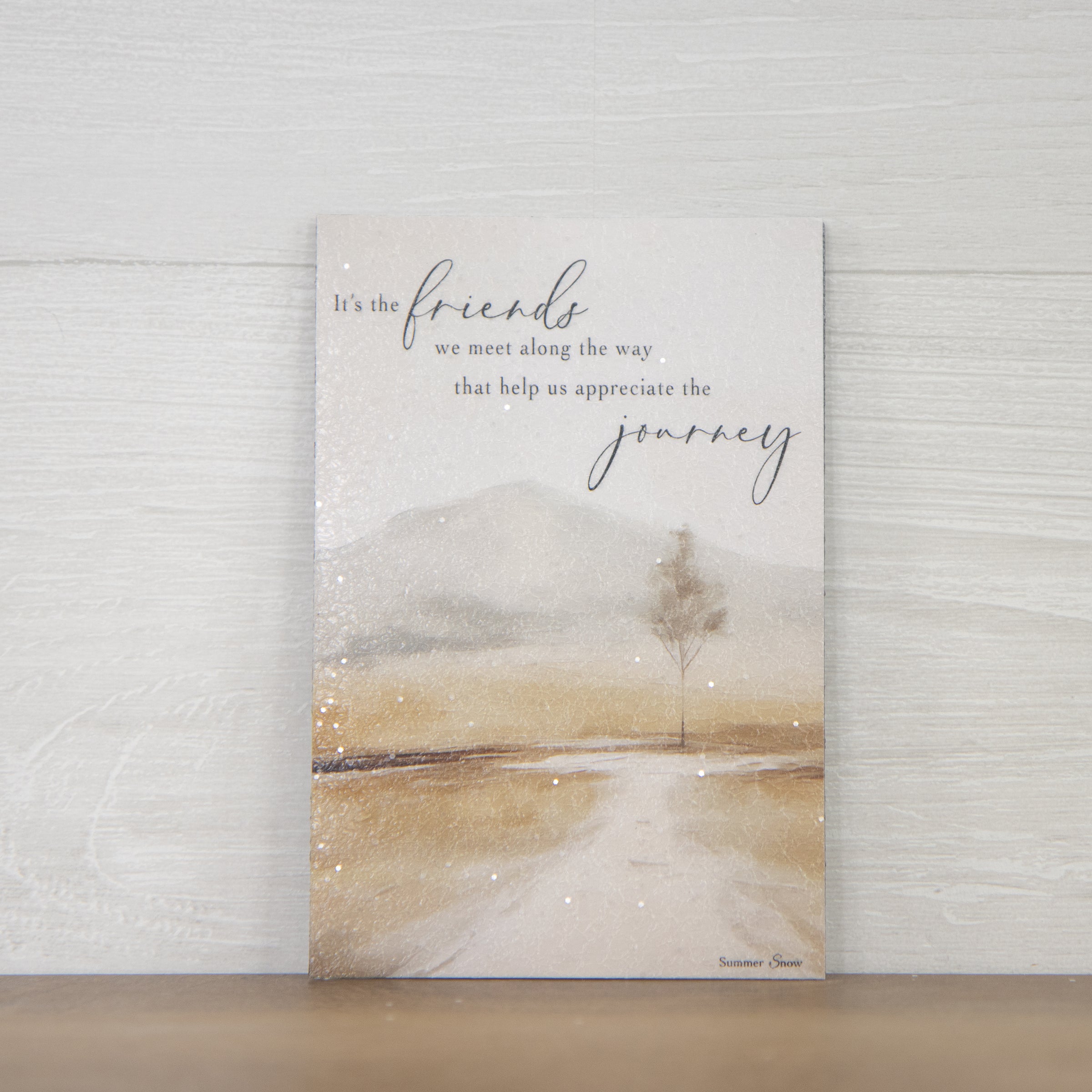 Friends Appreciate the Journey Magnet – Inspirational Quote Decor (SN127M)