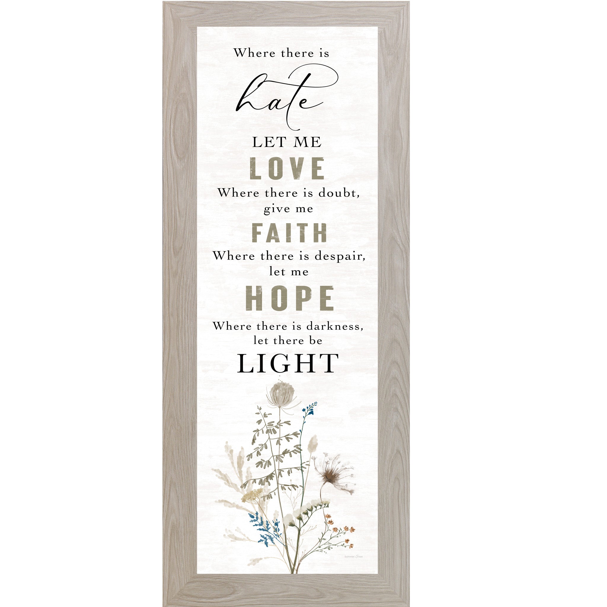 Where There is Hate Let Me Love by Summer Snow SA809