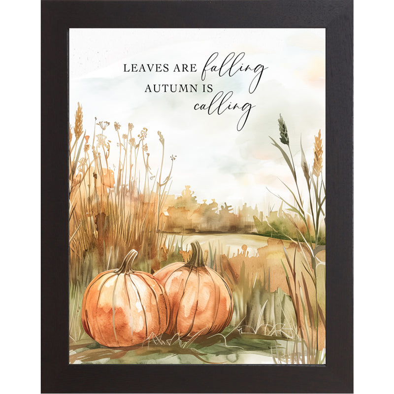 Leaves Are Falling, Autumn Is Calling – Fall Framed Wall Art – NS357