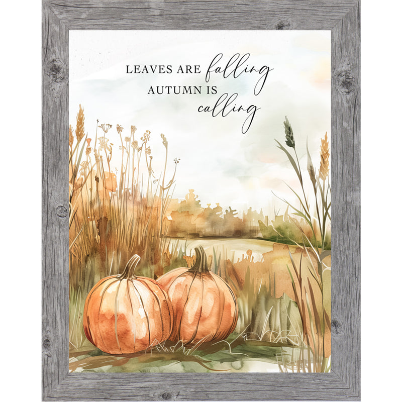 Leaves Are Falling, Autumn Is Calling – Fall Framed Wall Art – NS357