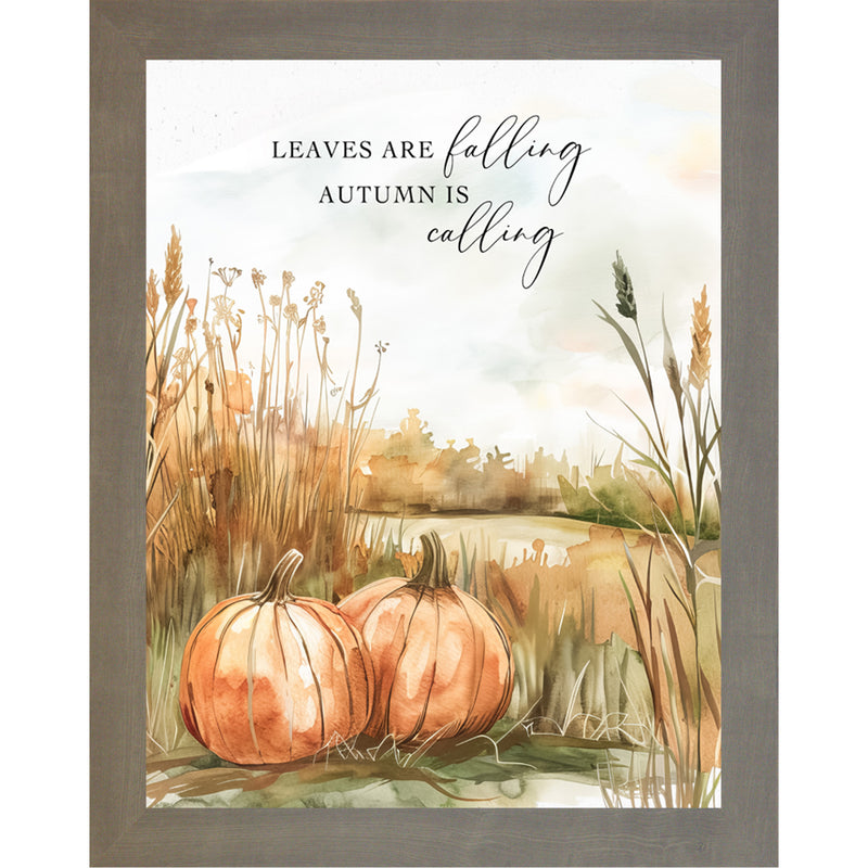 Leaves Are Falling, Autumn Is Calling – Fall Framed Wall Art – NS357