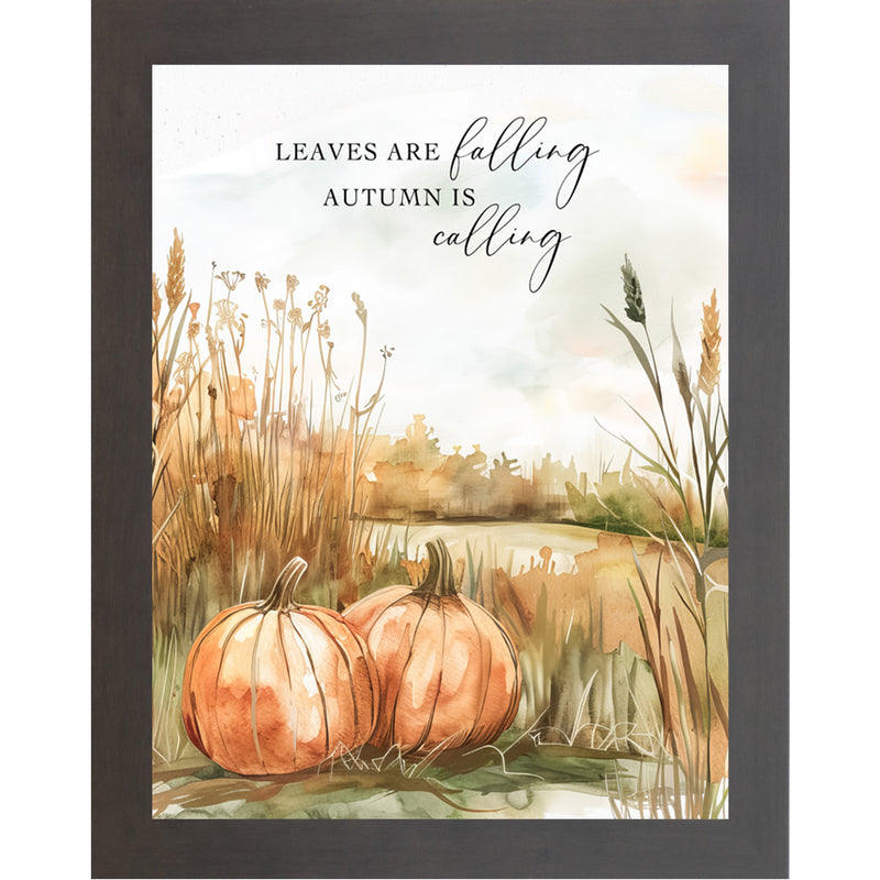 Leaves Are Falling, Autumn Is Calling – Fall Framed Wall Art – NS357
