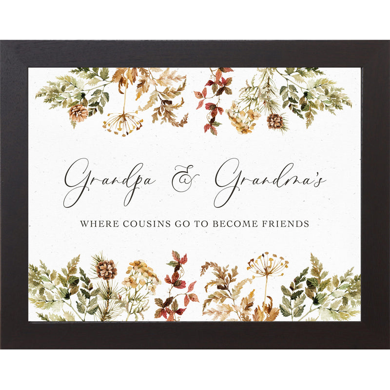 Grandpa & Grandma's Where Cousins Go To Become Friends by Summer Snow NS407