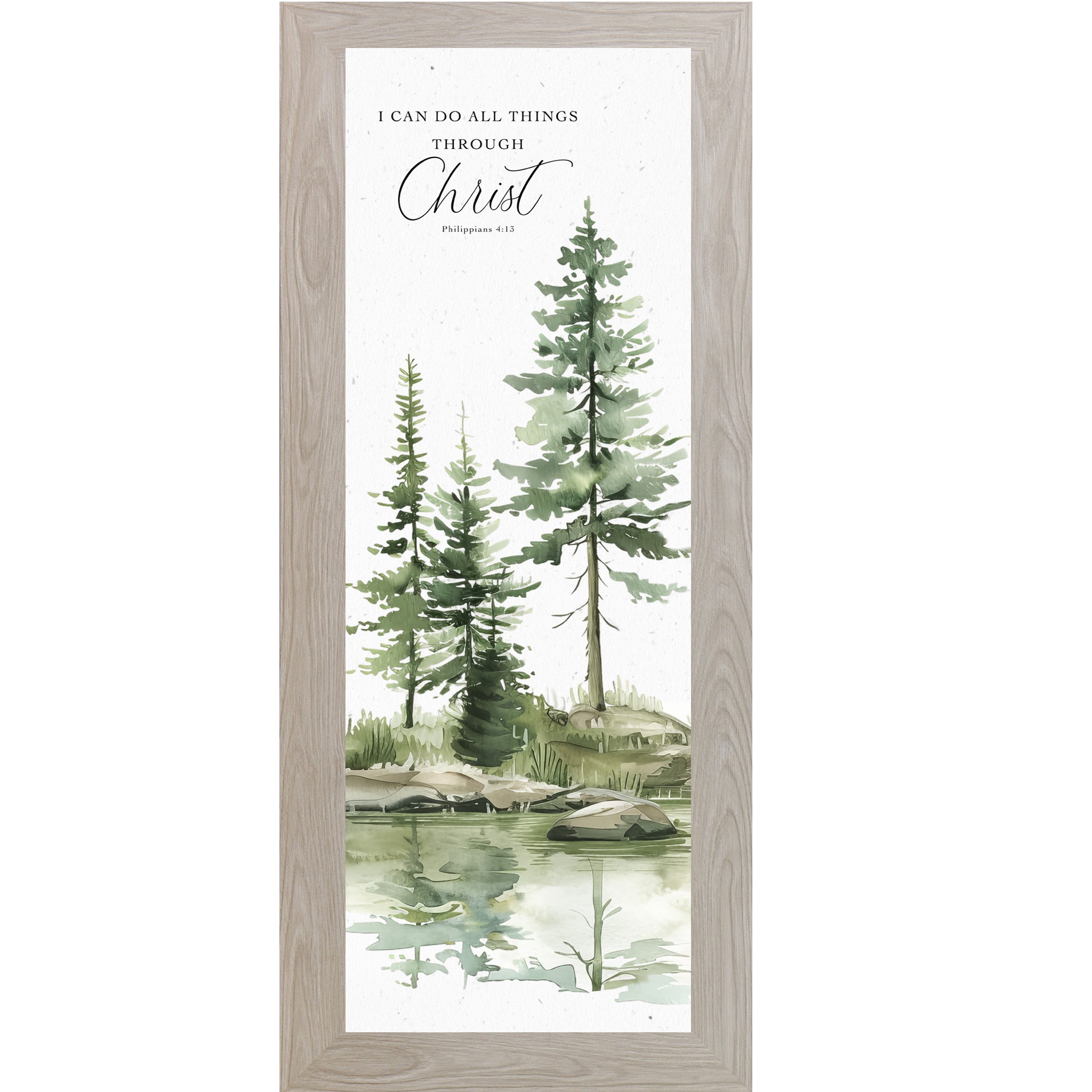 I Can Do All Things Through Christ – Christian Scripture Framed Wall Art | NS506