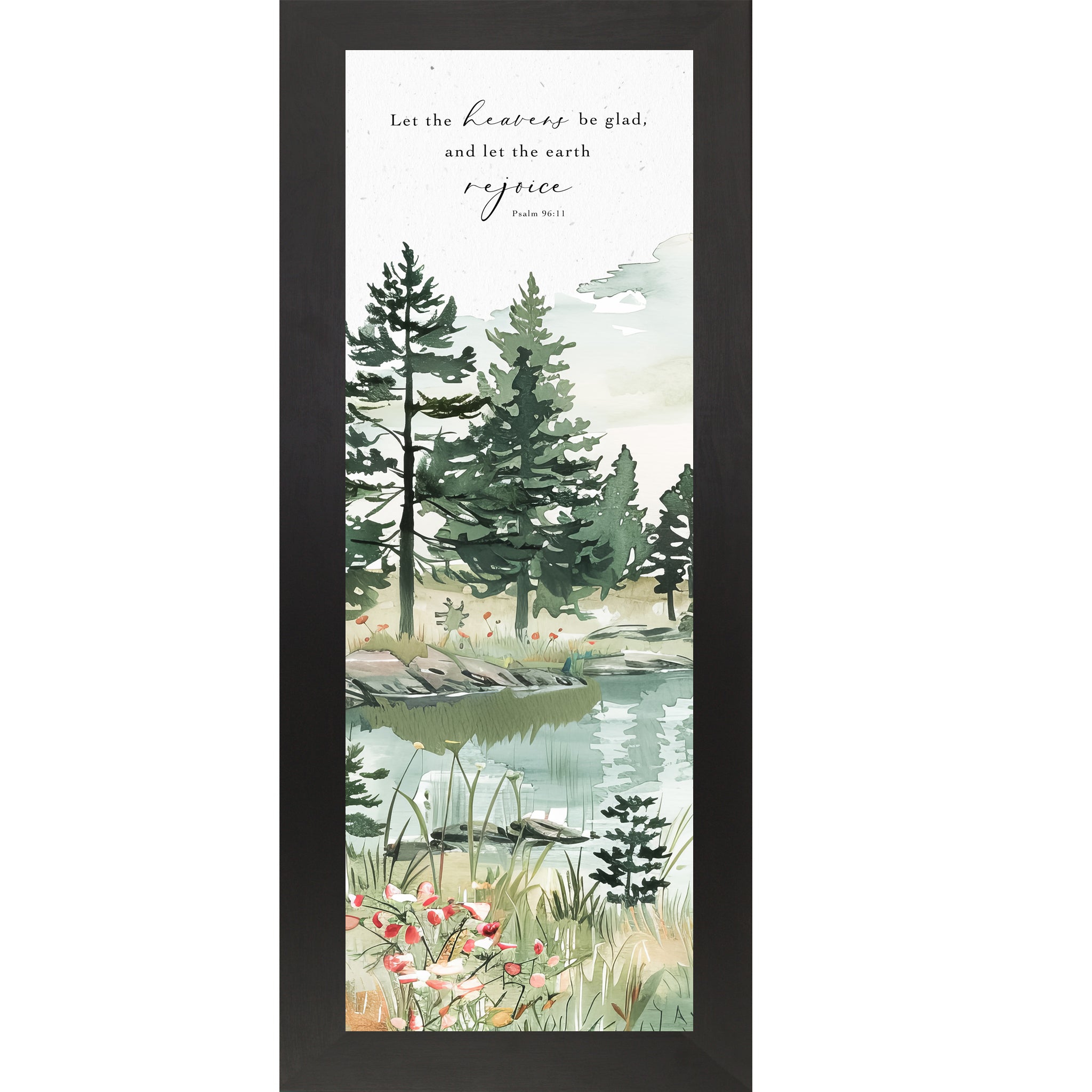 Let the Heavens Be Glad – Christian Scripture Framed Wall Art | NS507