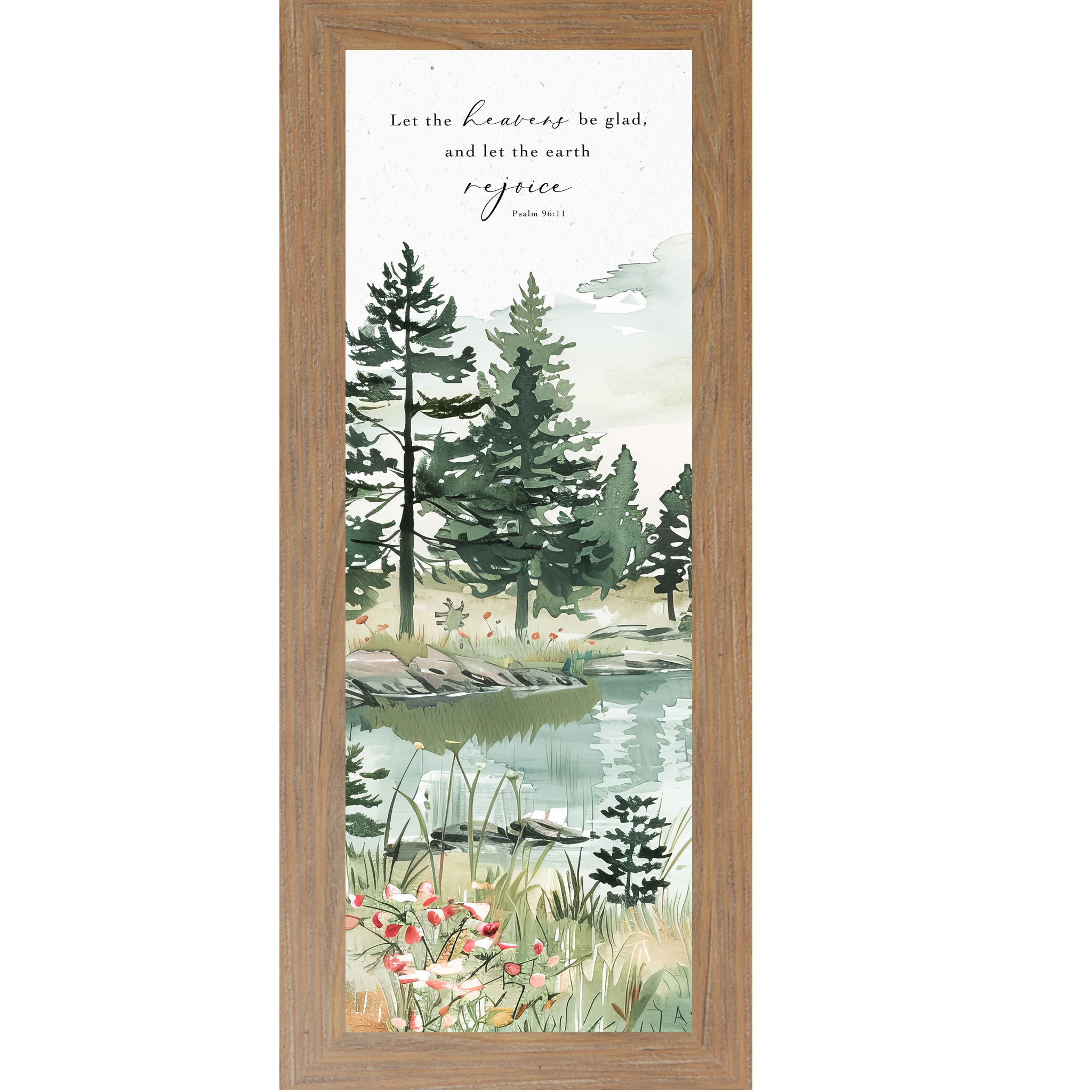 Let the Heavens Be Glad – Christian Scripture Framed Wall Art | NS507