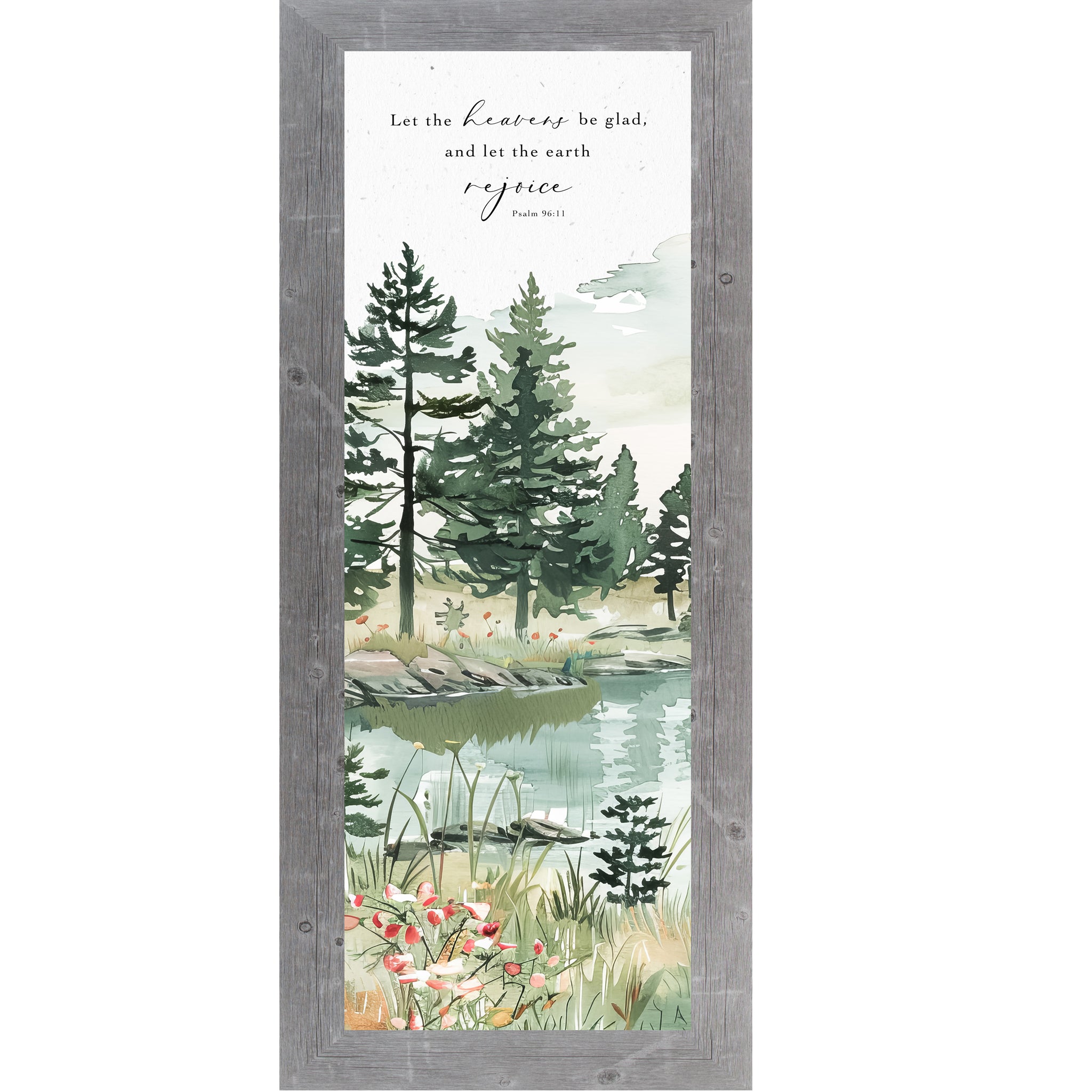 Let the Heavens Be Glad – Christian Scripture Framed Wall Art | NS507