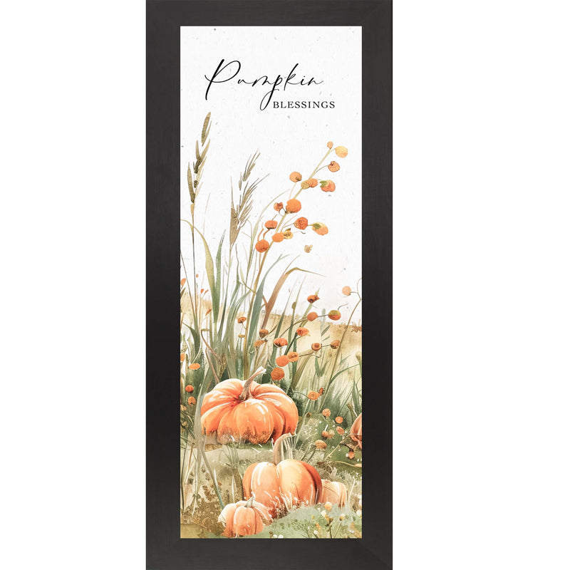 Pumpkin Blessings Fall Wall Art with Pumpkins and Trees NS512