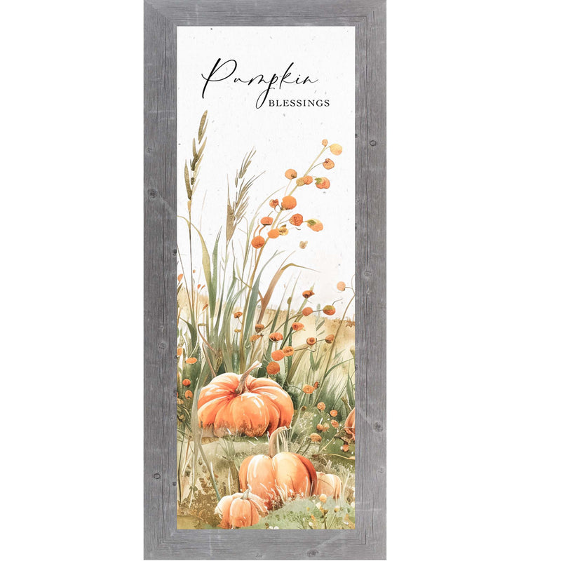 Pumpkin Blessings Fall Wall Art with Pumpkins and Trees NS512