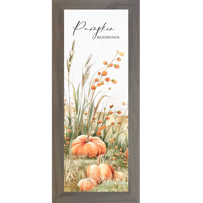 Pumpkin Blessings Fall Wall Art with Pumpkins and Trees NS512