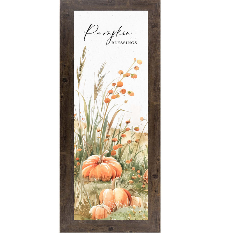 Pumpkin Blessings Fall Wall Art with Pumpkins and Trees NS512