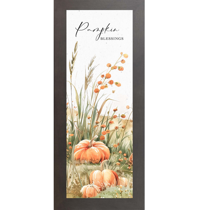 Pumpkin Blessings Fall Wall Art with Pumpkins and Trees NS512