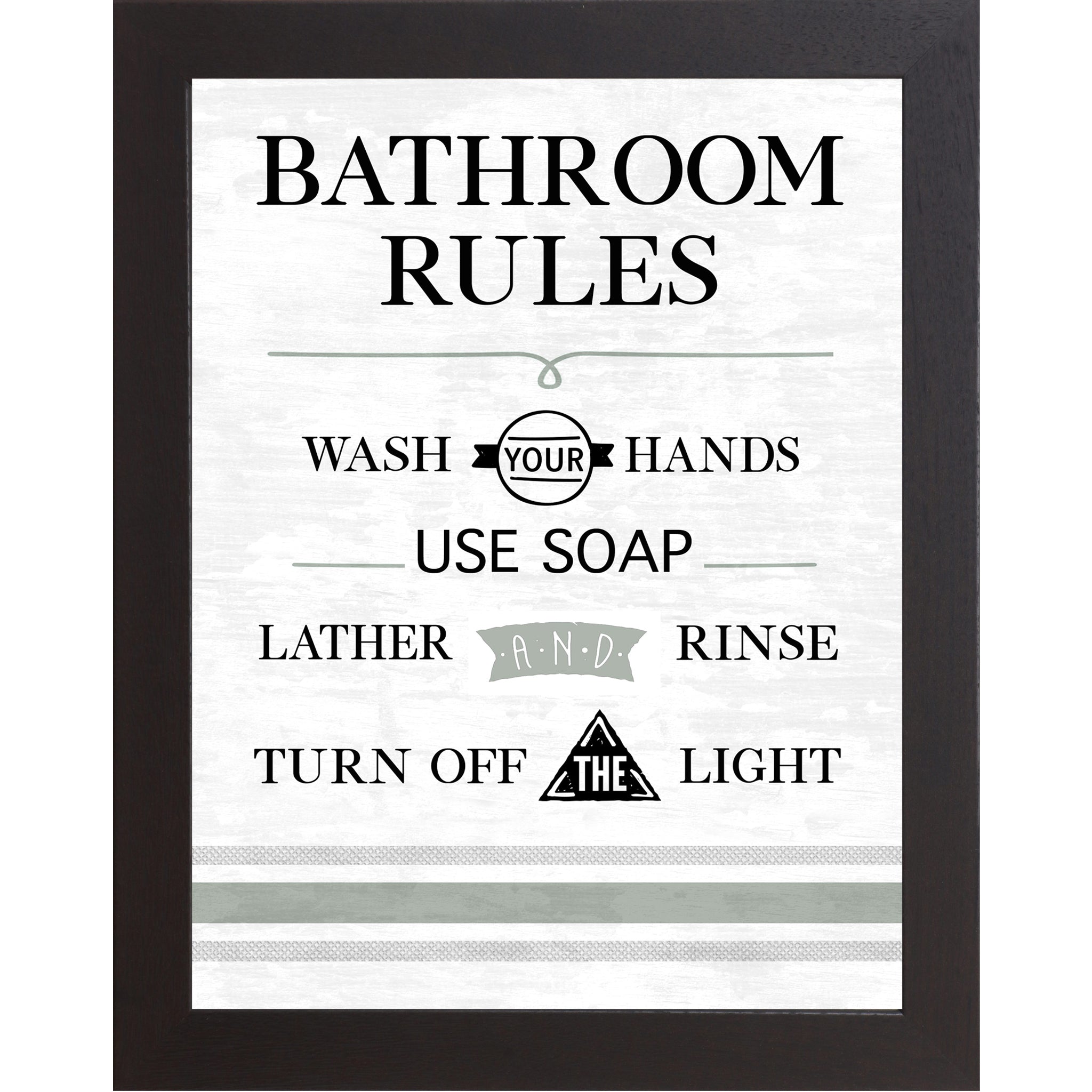 Bathroom Rules By Summer Snow SS121