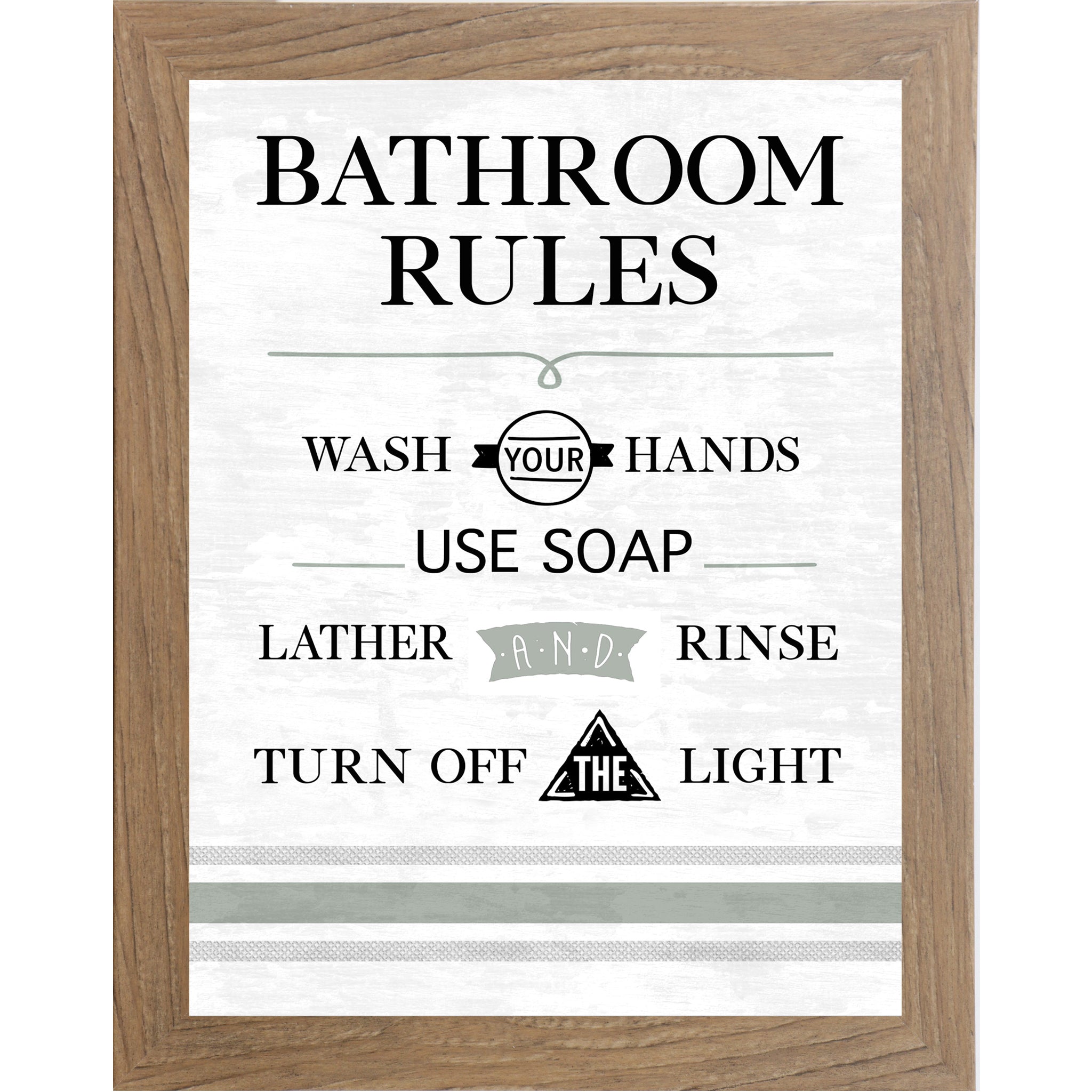 Bathroom Rules By Summer Snow SS121