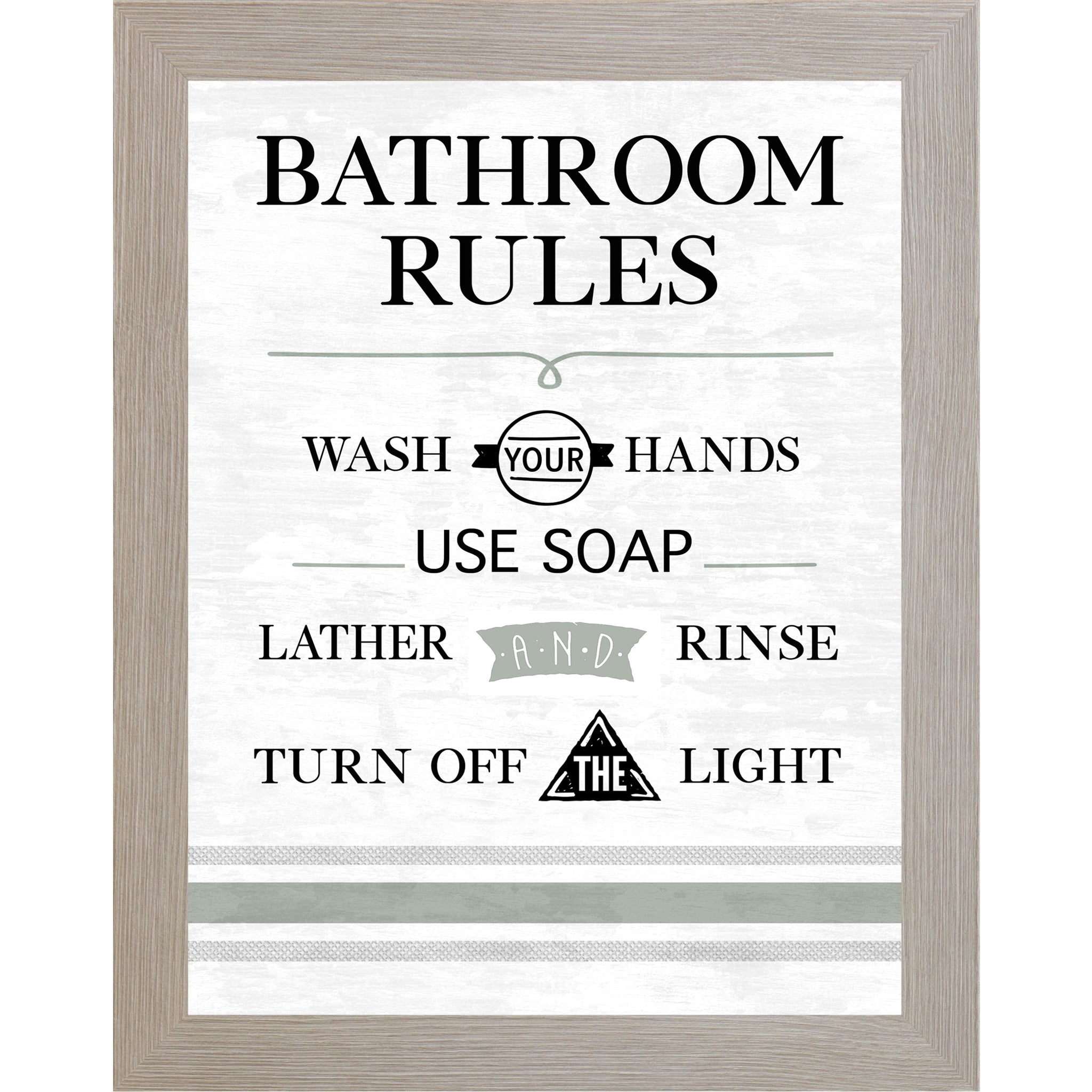 Bathroom Rules By Summer Snow SS121