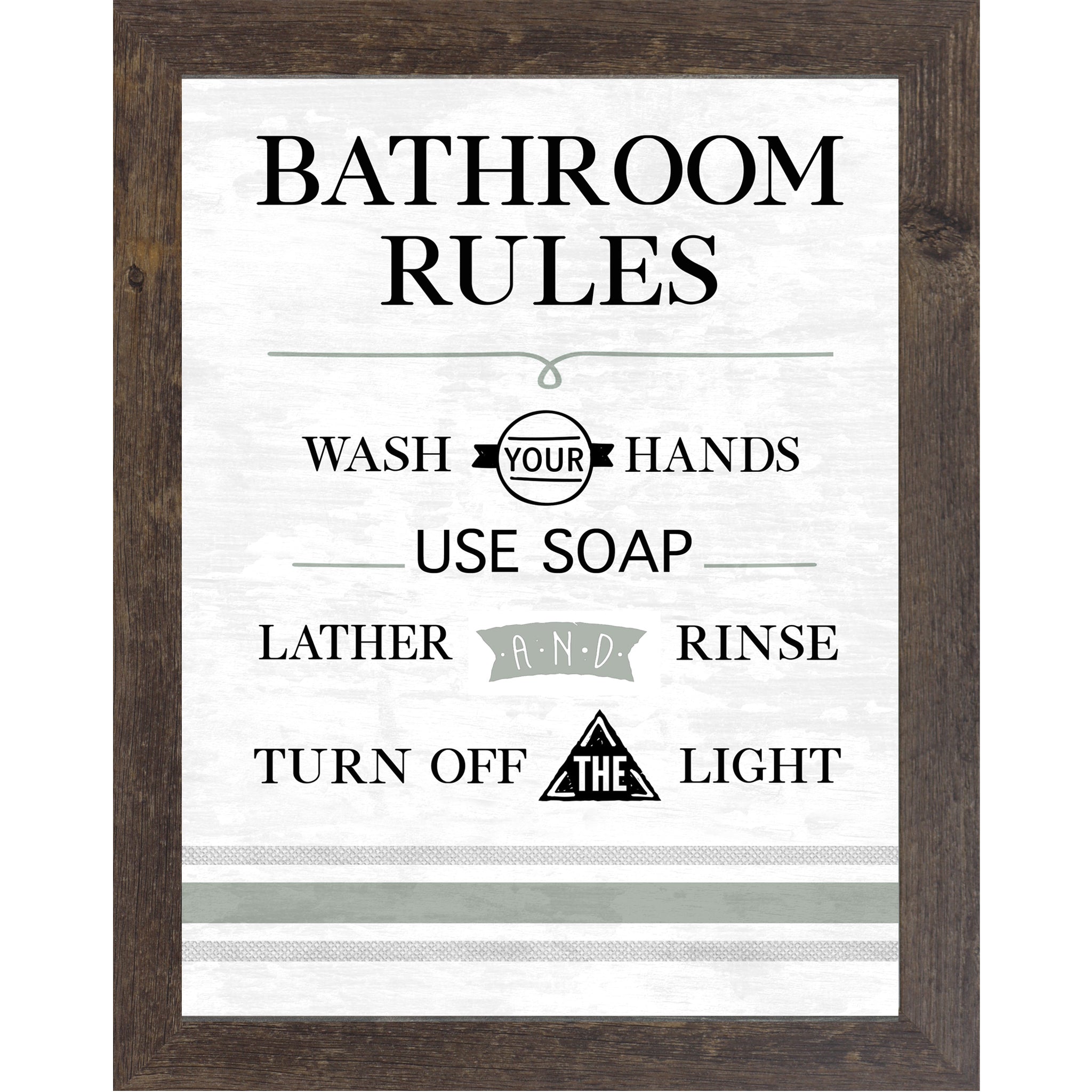 Bathroom Rules By Summer Snow SS121