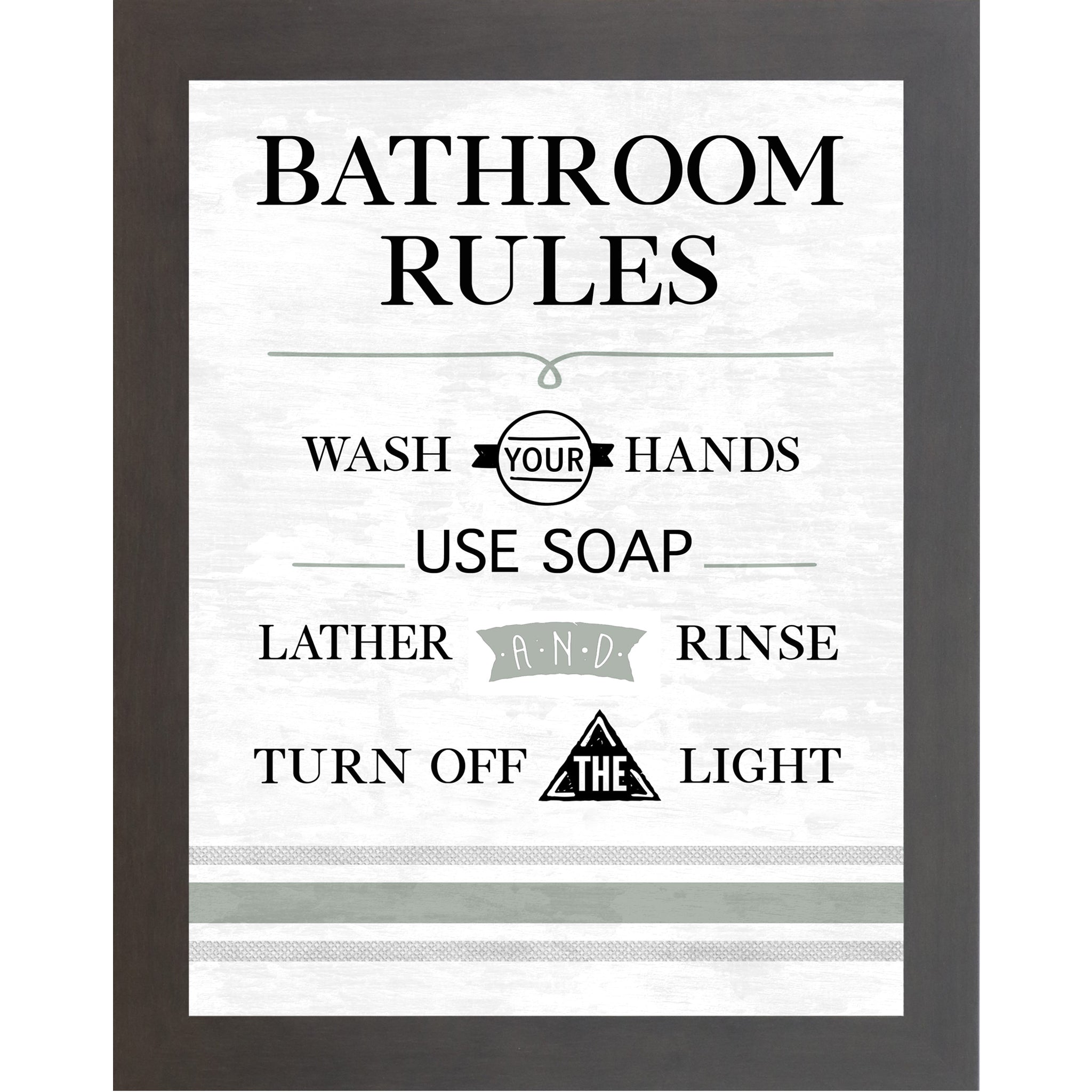 Bathroom Rules By Summer Snow SS121