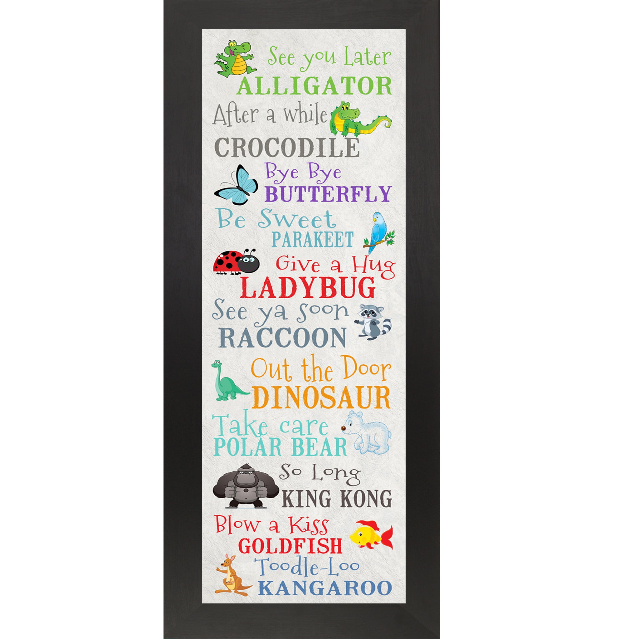 See You Later, Alligator – Playful Framed Wall Art for Kids & Nurseries - SS7020