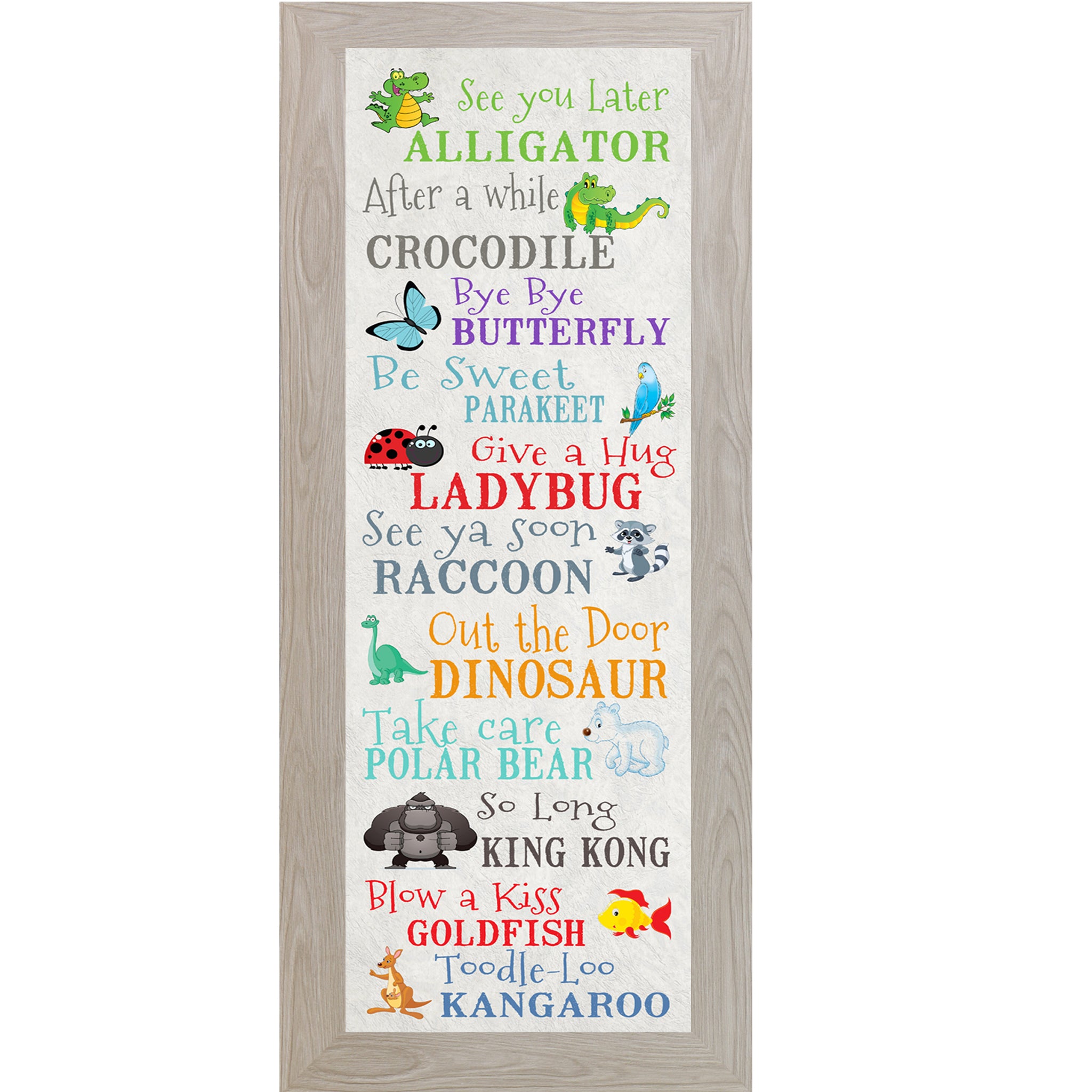 See You Later, Alligator – Playful Framed Wall Art for Kids & Nurseries - SS7020