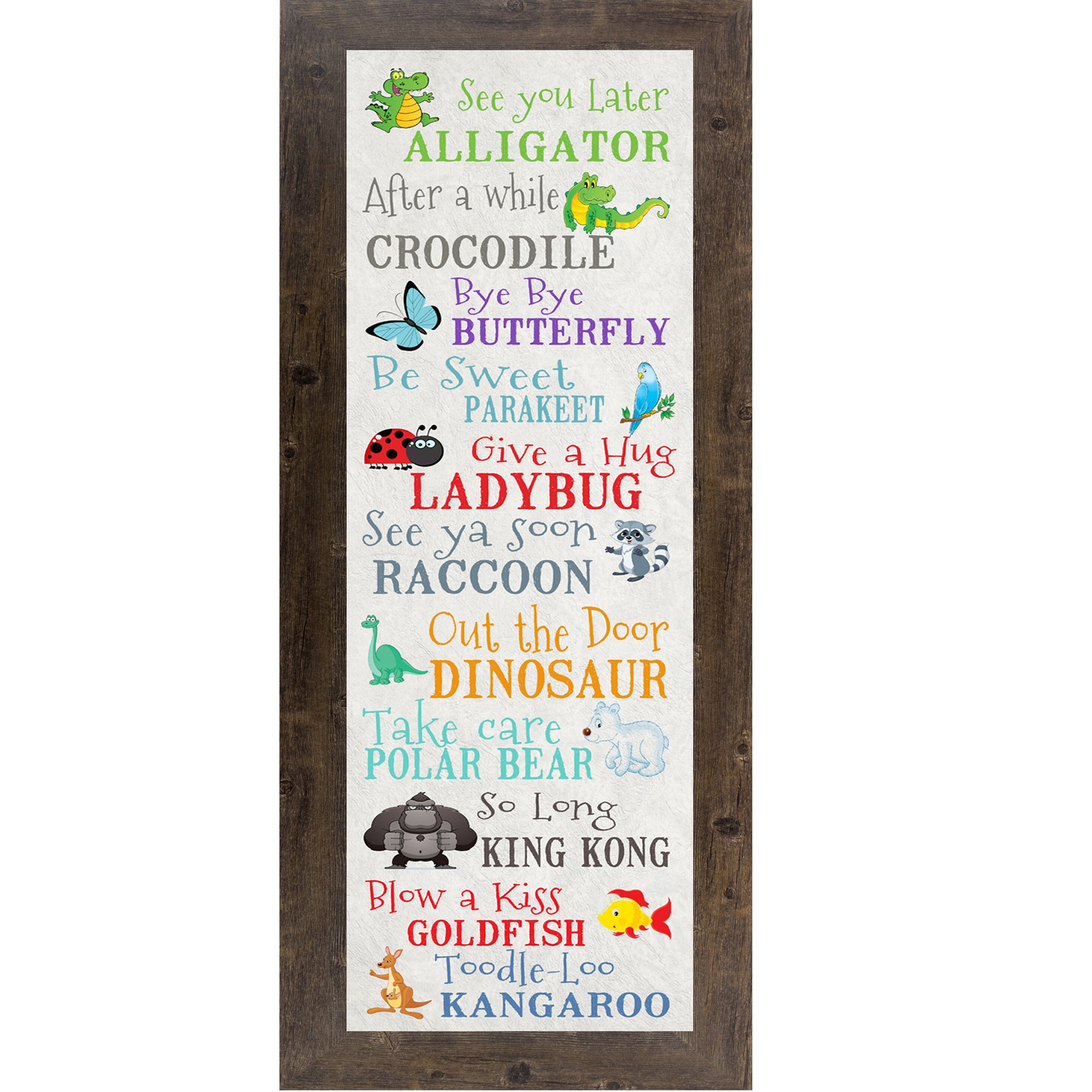 See You Later, Alligator – Playful Framed Wall Art for Kids & Nurseries - SS7020