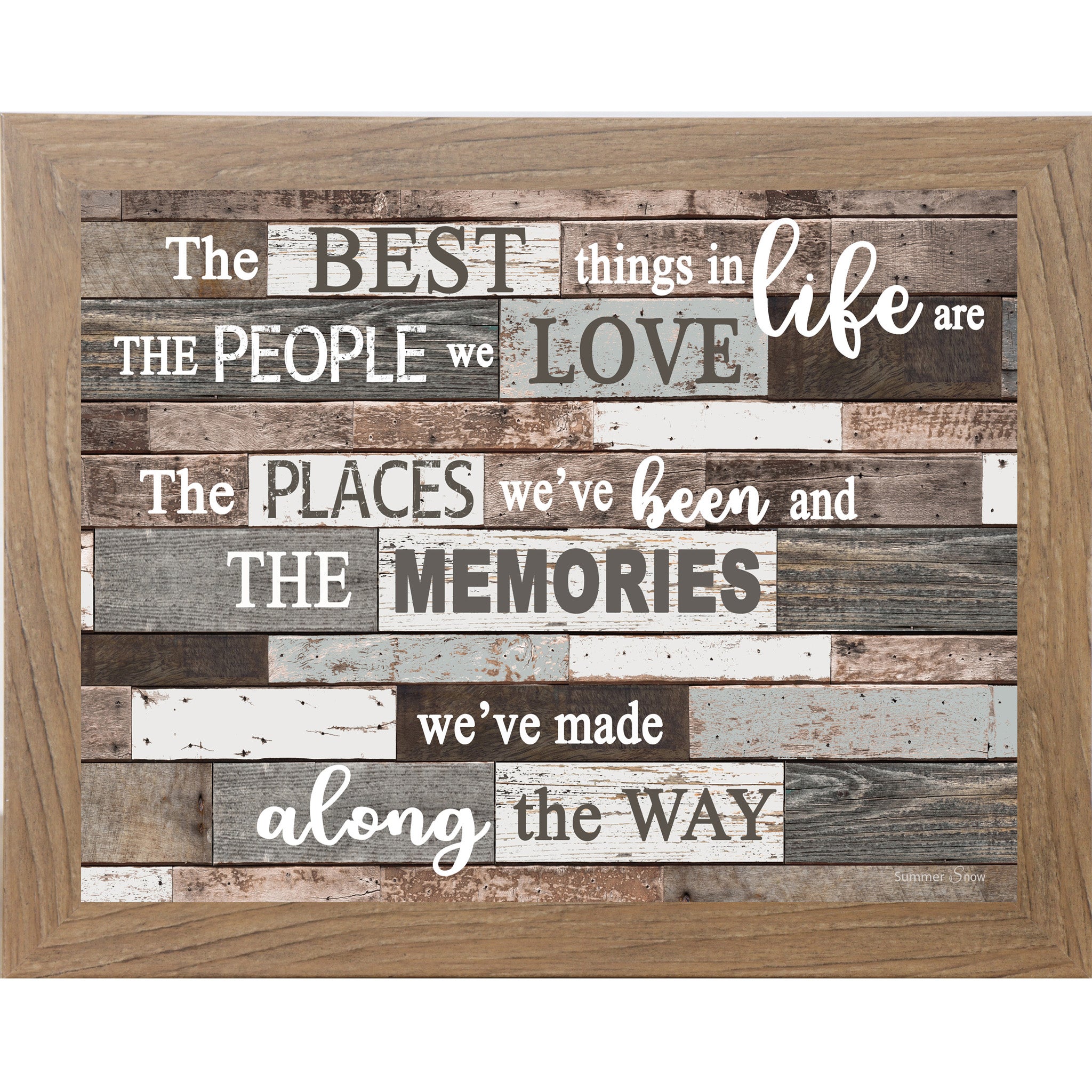The Best Things in Life – Inspirational Framed Wall Art | SSA093
