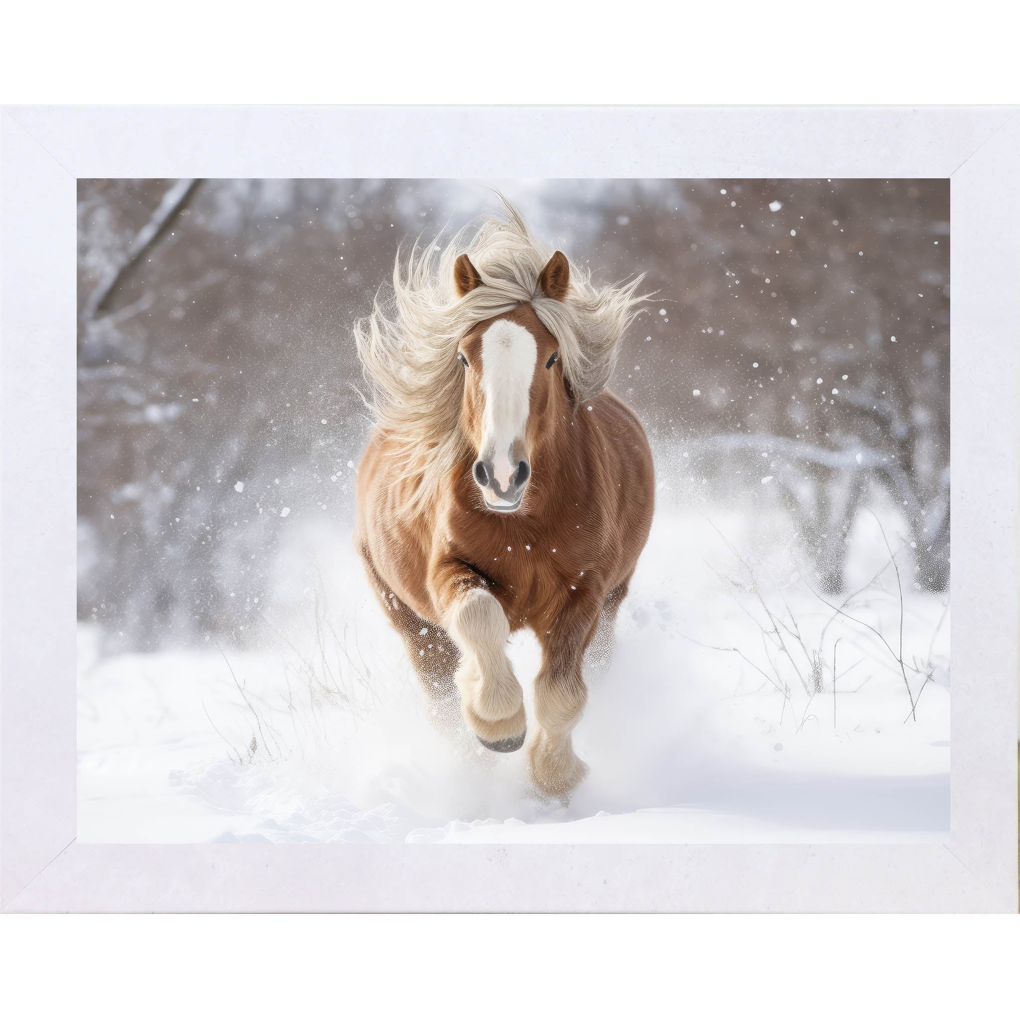 Dashing Through the Snow – Winter Horse Wall Art by Summer Snow (SB159)