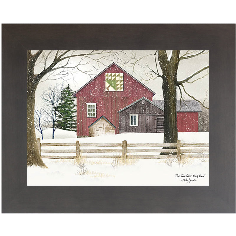 Pine Tree Quilt Block Barn by Billy Jacobs – BJ451