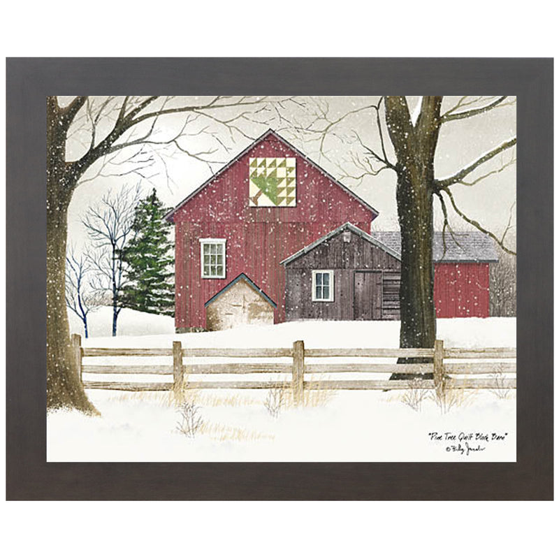 Pine Tree Quilt Block Barn by Billy Jacobs – BJ451