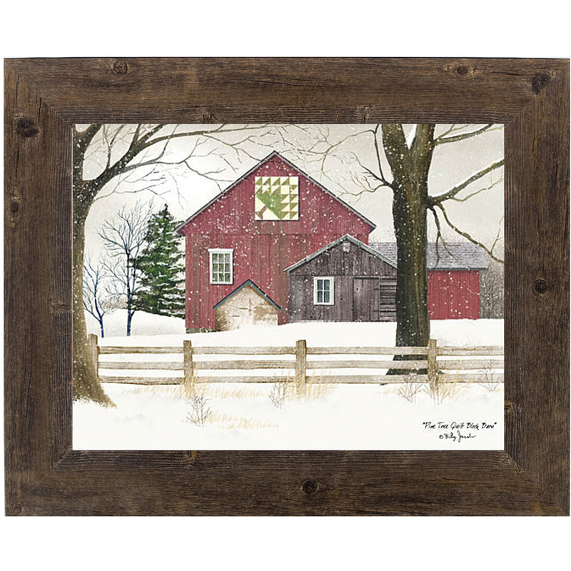 Pine Tree Quilt Block Barn by Billy Jacobs – BJ451