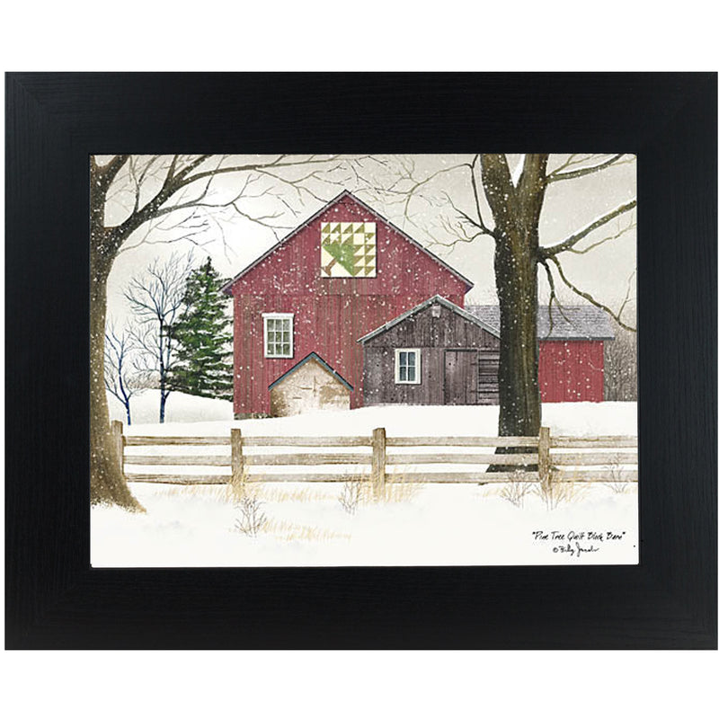 Pine Tree Quilt Block Barn by Billy Jacobs – BJ451