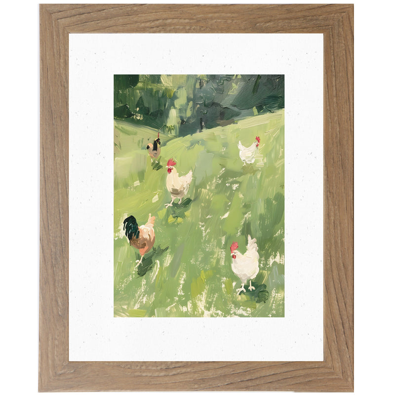 Free Range Chickens by Summer Snow NS325