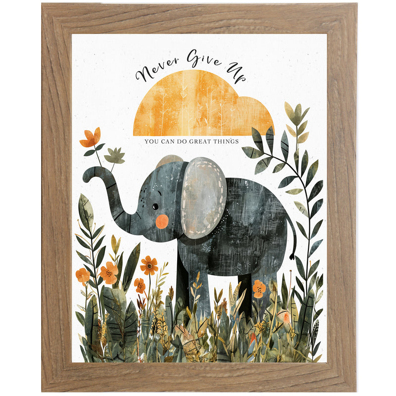 Never Give Up Elephant by Summer Snow NS334