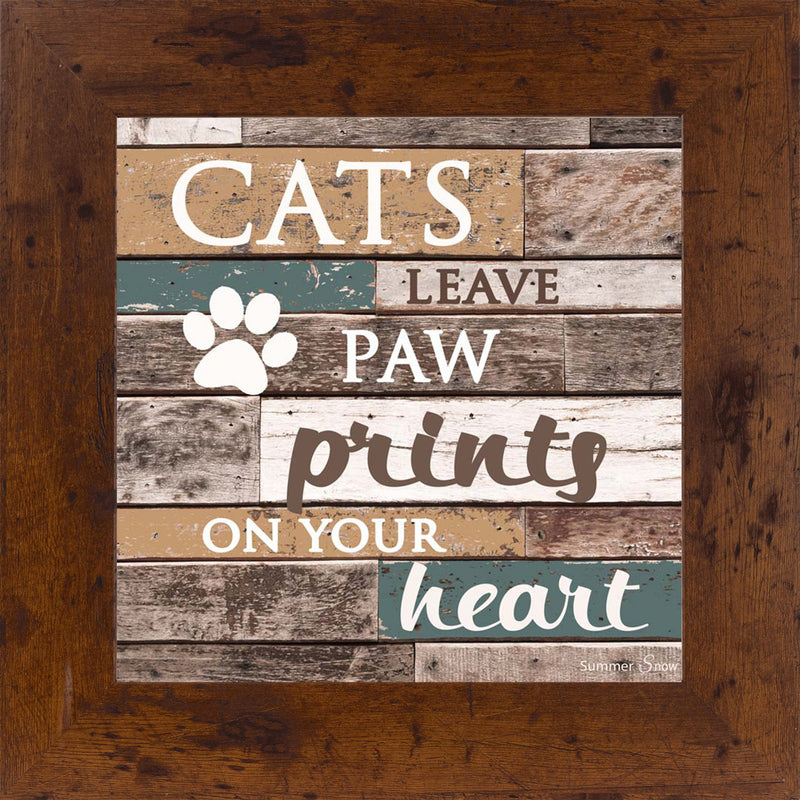Cats Leave Paw Prints on Your Heart SS6835 - Summer Snow Art