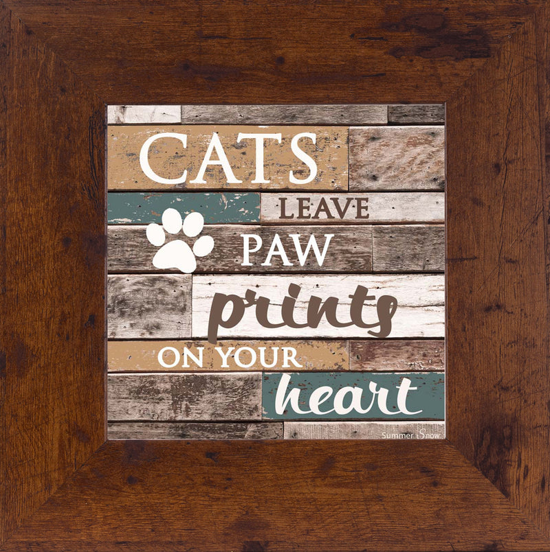 Cats Leave Paw Prints on Your Heart SS6835 - Summer Snow Art
