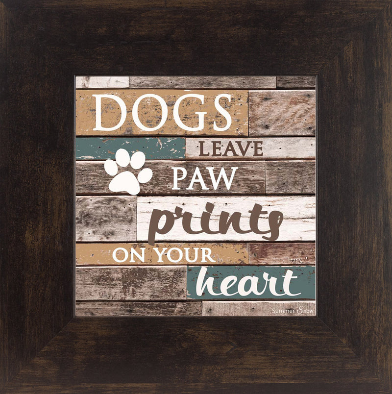 Dogs Leave Paw Prints on your Heart SS6836 - Summer Snow Art