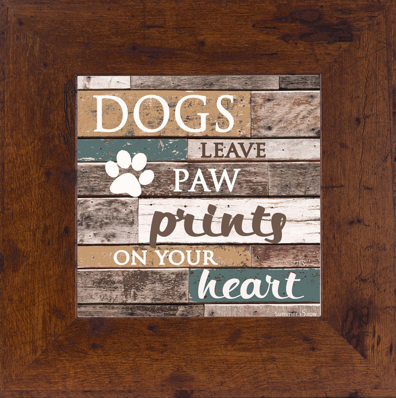 Dogs Leave Paw Prints on your Heart SS6836 - Summer Snow Art