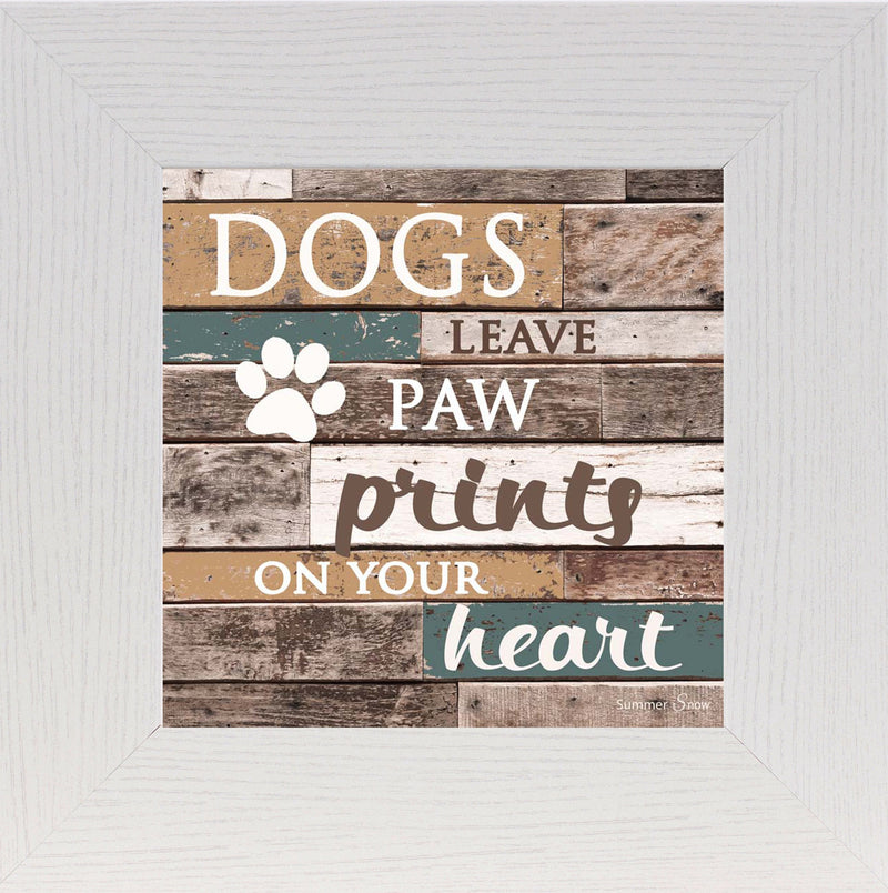Dogs Leave Paw Prints on your Heart SS6836 - Summer Snow Art