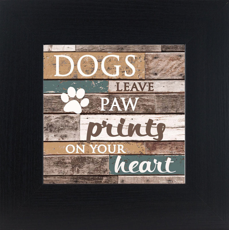 Dogs Leave Paw Prints on your Heart SS6836 - Summer Snow Art