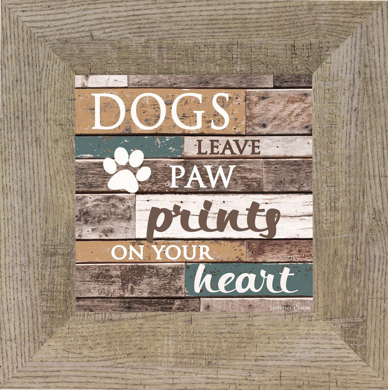 Dogs Leave Paw Prints on your Heart SS6836 - Summer Snow Art