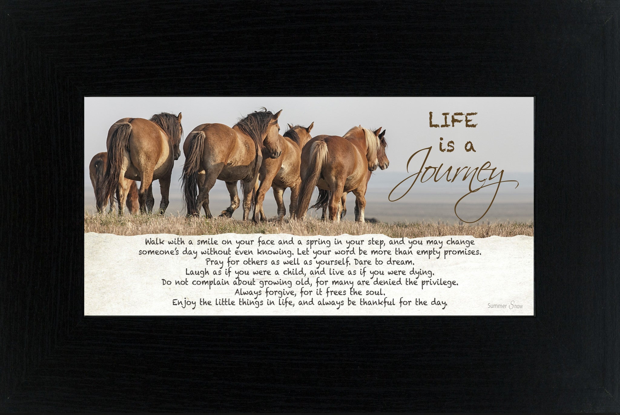 Life is a Journey horse SSW1511 - Summer Snow Art