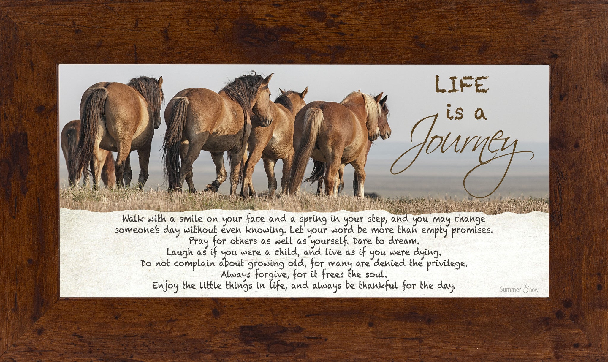 Life is a Journey horse SSW1511 - Summer Snow Art