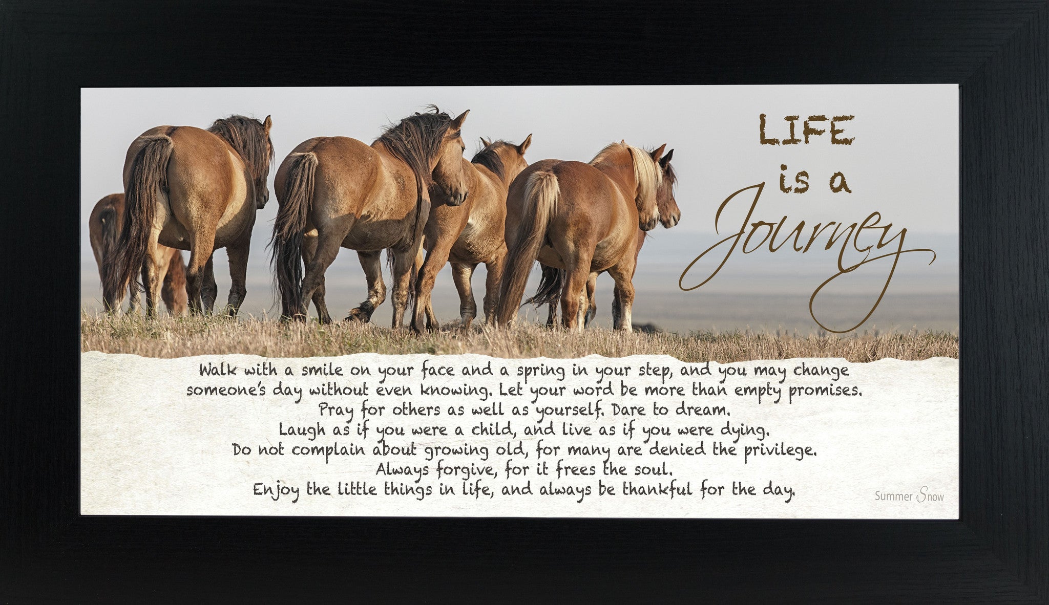 Life is a Journey horse SSW1511 - Summer Snow Art