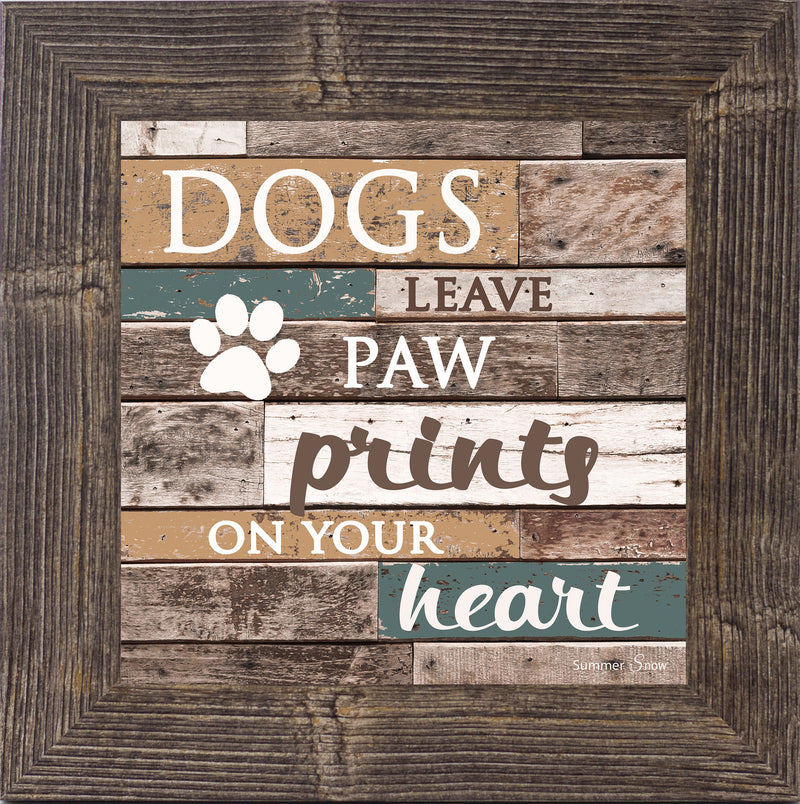 Dogs Leave Paw Prints on your Heart SS6836