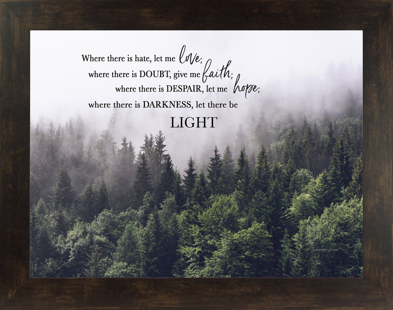 Where There is Hate Let Me Love by Summer Snow SS120 - Summer Snow Art