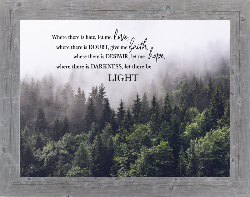 Where There is Hate Let Me Love by Summer Snow SS120 - Summer Snow Art